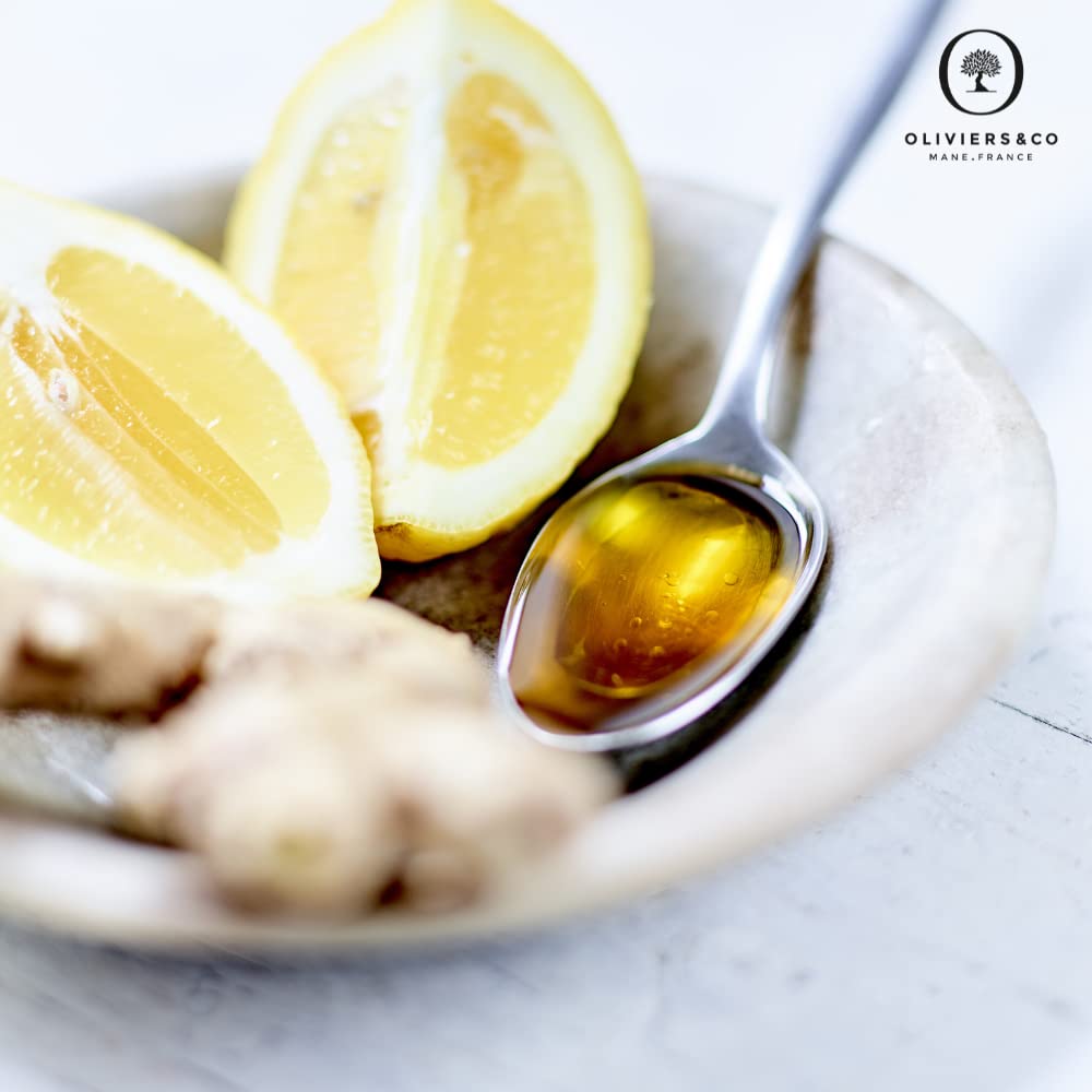 Oliviers & Co Honey & Ginger White Vinegar | Sweet & Spicy | 8.5 fl oz | Yellow