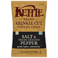Kettle Brand Krinkle Cut Potato Chips, Salt And Fresh Ground Pepper, 13 Ounce Bags (Pack Of 10)