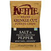 Kettle Brand Krinkle Cut Potato Chips, Salt And Fresh Ground Pepper, 13 Ounce Bags (Pack Of 10)