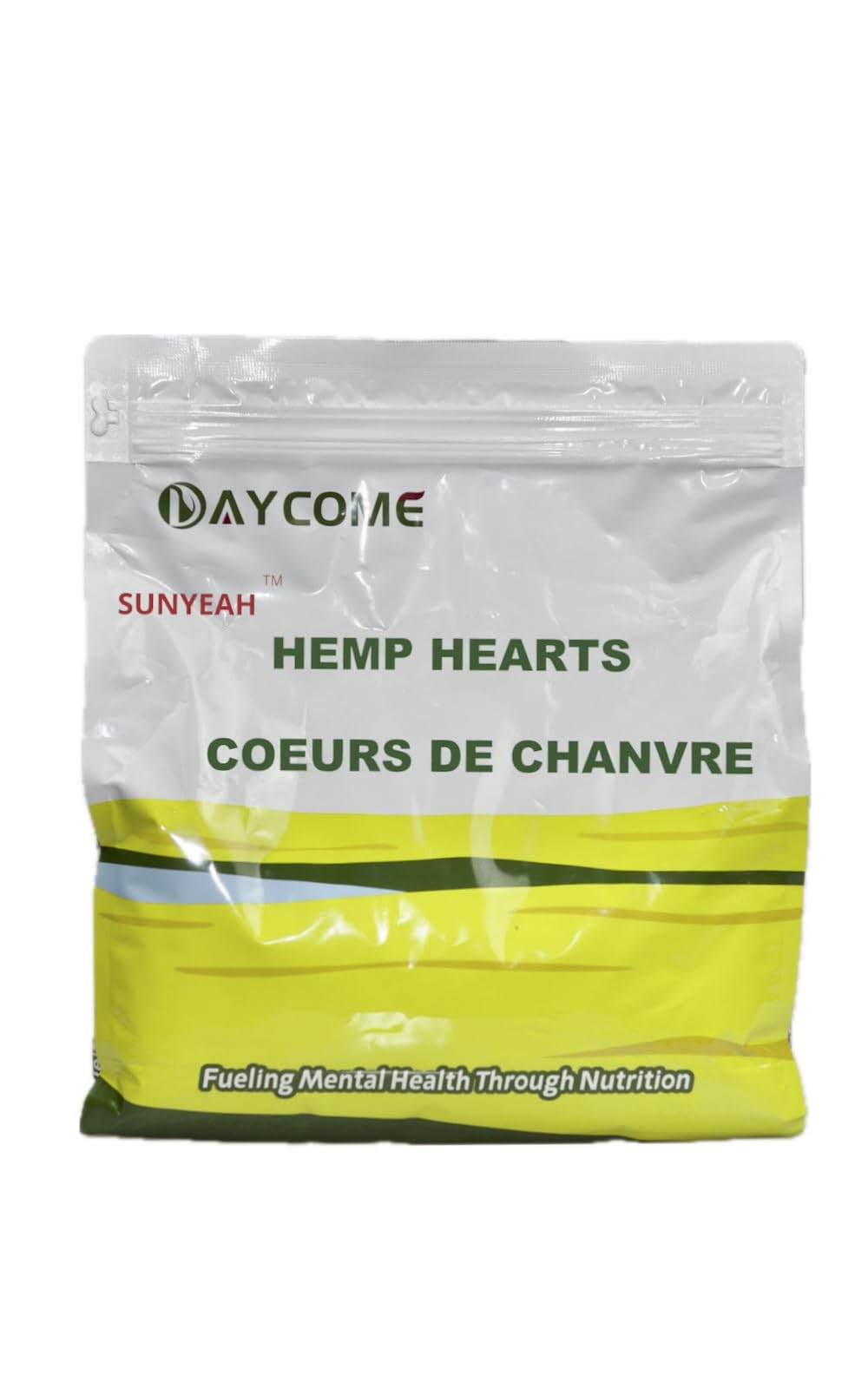 SUNYEAH Hemp Hearts - 2kg Shelled Hemp Seeds, Non-GMO, Vegan, Keto, Gluten-Free, Perfect for Smoothies, Yogurt, and Salads
