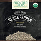 Frontier Co-op Organic Fair Trade Black Pepper Coarse Grind, 16 Ounces - Premium Seasoning for Cooking and Baking