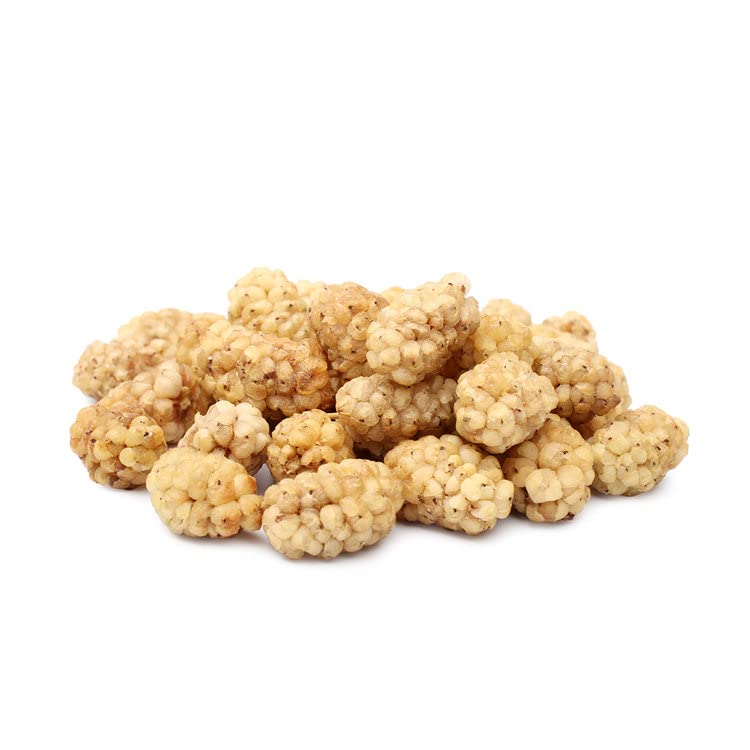White Mulberries Dried Organic Bulk 2 Lbs Bag- USDA Organic Certified - Sun Dried, Raw, Non GMO & Gluten Free - Product of Turke
