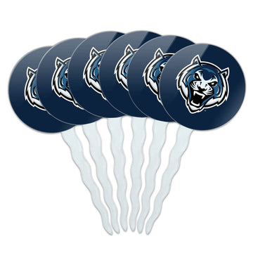 Lincoln University (MO) Primary Logo Cupcake Picks Toppers Decoration Set of 6
