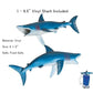 41 Piece Shark Party Kit (ideal for medium size cake & added cupcakes with favors)