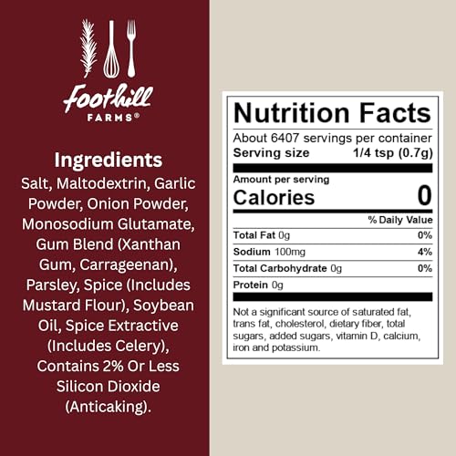 Foothill Farms Ranch Dressing Seasoning Mix, Blend of Tangy Herbs & Spices, Fresh-Made Taste, Thick, Rich & Creamy, 3 oz Pouch (