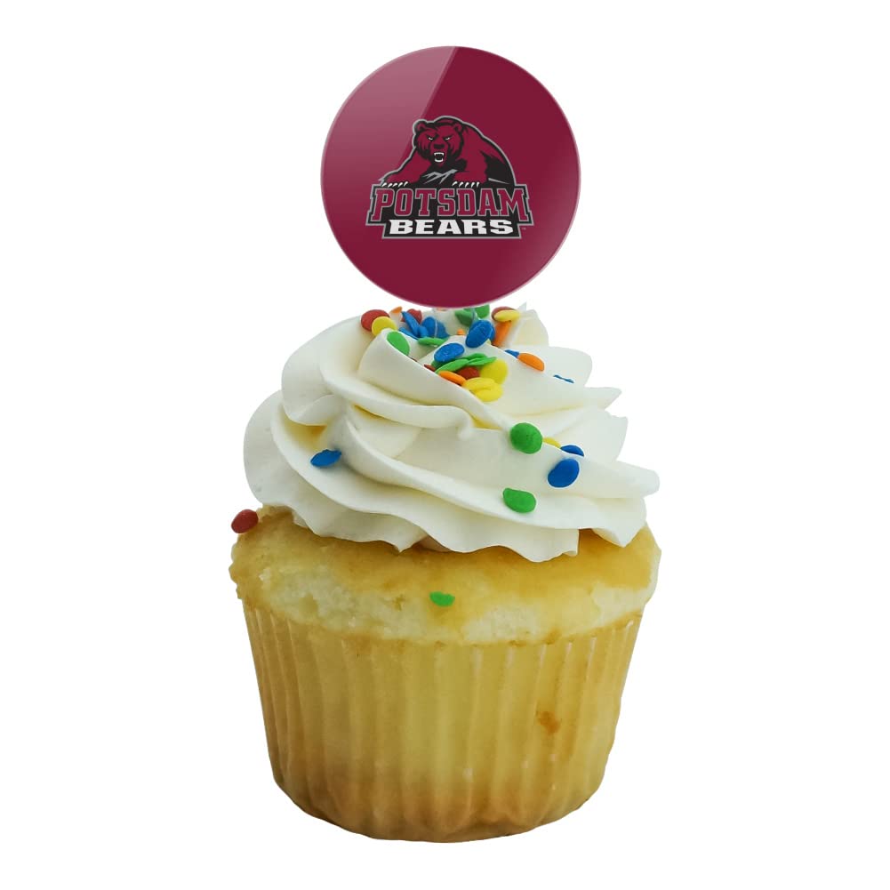 State University Of New York At Potsdam Primary Logo Cupcake Picks Toppers Decoration Set Of 6