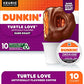 Dunkin Turtle Love Flavored, 10 Keurig K-Cups Pods (Pack of 4)