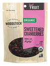 Woodstock Organic Cranberries - Sweetened - Case Of 8 - 5.25 Oz.