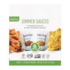 Simmer Sauce Variety Pack, 3 Teriyaki and 3 Thai Coconut, Paleo and Keto, Gluten-Free, Soy-Free, 6 Pouches [ 42 oz, 2.6 lb ]