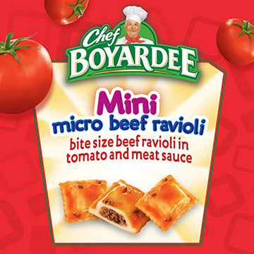 Chef Boyardee Micro Mini Beef Ravioli, 7.5 Oz