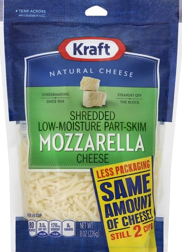 Kraft Finely Shredded Natural Mozzarella Shredded Cheese (8 oz Pouch)