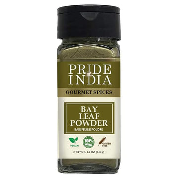 Pride Of India ?Bay Leaf Powder ?Fresh & Authentic Bay Leaf Ground ?Gourmet Spice ?Good For Seasoning Stews/Soups/Tea ?Easy To U