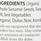 Organic Seaweed Gomasio - Sesame Seeds Seaweed & Sea Salt 3.5 Ounce (100 Grams) Jar