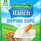 Hidden Valley Ranch Dressing & Dipping Sauce, Ranch Dressing, Gluten Free Salad Dressing To Go Cups, On-the-Go Dipping Sauce, 1.