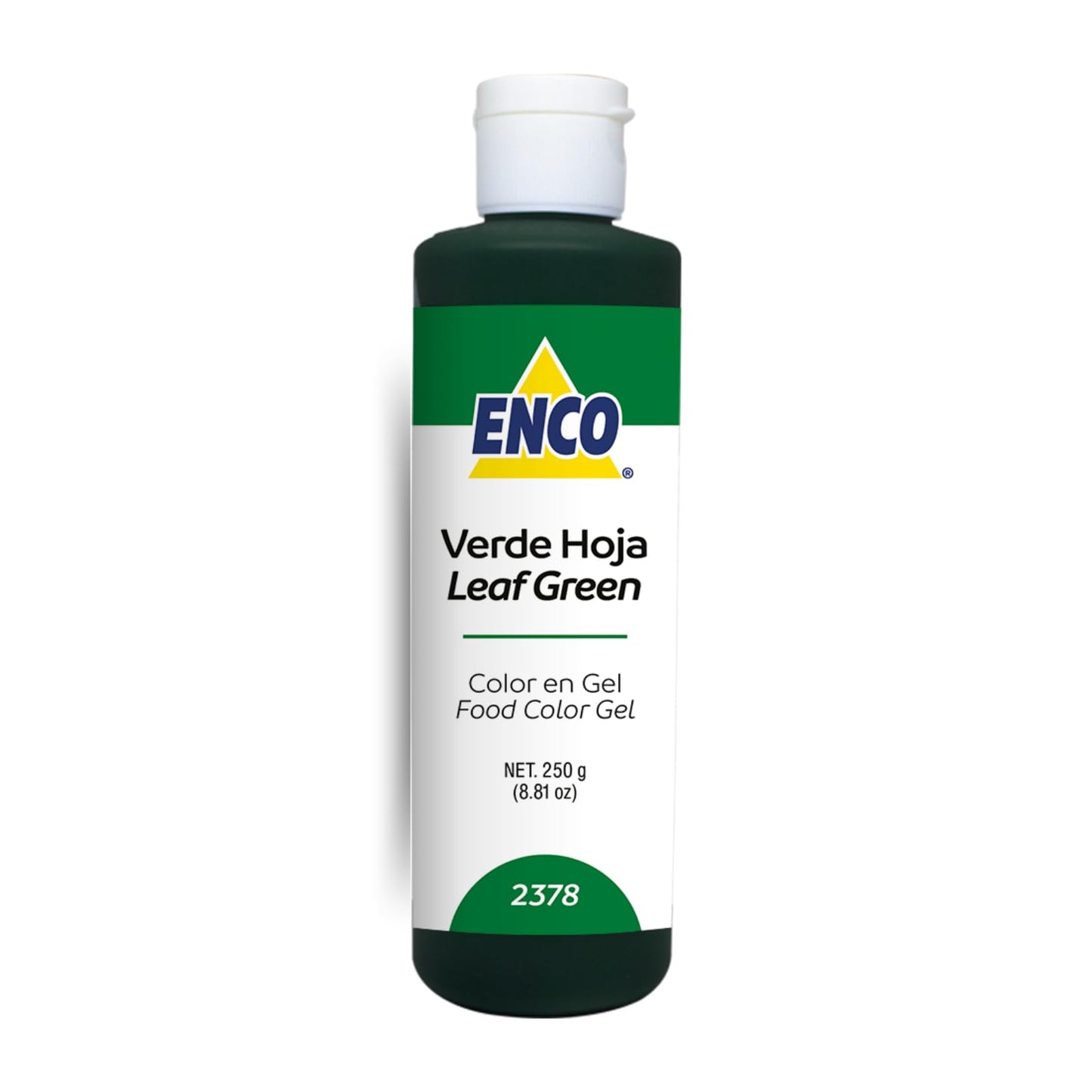 Enco Food Coloring Gel Leaf Green 8.8 Oz (250G) Concentrated, Vegan