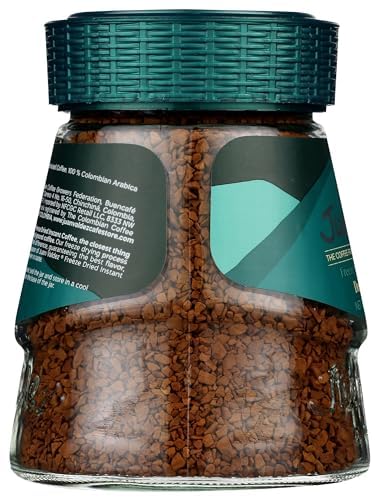 Juan Valdez Decaffeinated Freeze Dried Coffee | 100% Colombian Arabica | 3.5 oz Jar | Naturally Decaf, Rich Flavor