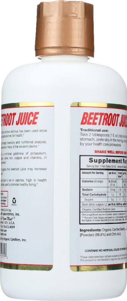 Dynamic Health 32 Ounce (2 Pack) Beetroot Juice