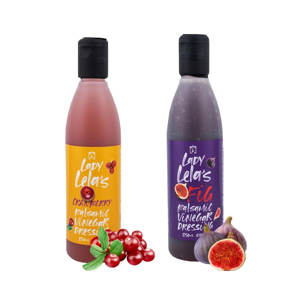 TO FILEMA TIS LELAS Greek Balsamic Vinegar & Glaze - Vegan, Gluten-Free - 2x 8.45 Fl Oz