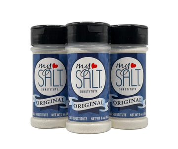 MySALT Original - Sodium-Free Salt Substitute - 3 Shaker Bundle - 0mg Sodium - Real Salty Taste, Clean Label - Heart Healthy Sal