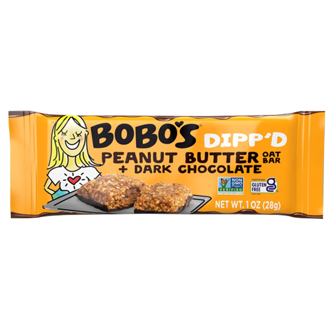 Bobo'S Dippd Bars Variety Pack, Original Chocolate Chip (10 Bars), Peanut Butter Chocolate Chip (10 Bars) And Double Chocolate (