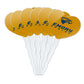 GRAPHICS & MORE Cupcake Picks Set of 6 - Acrylic Heart Toppers - Emory University