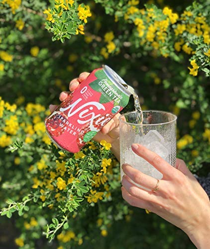 Nixie Sparkling Water Organic Pomegranate Green Tea Sparkling Water, 12 FZ