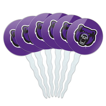 University of Central Arkansas Primary Logo Cupcake Picks Toppers Decoration Set of 6