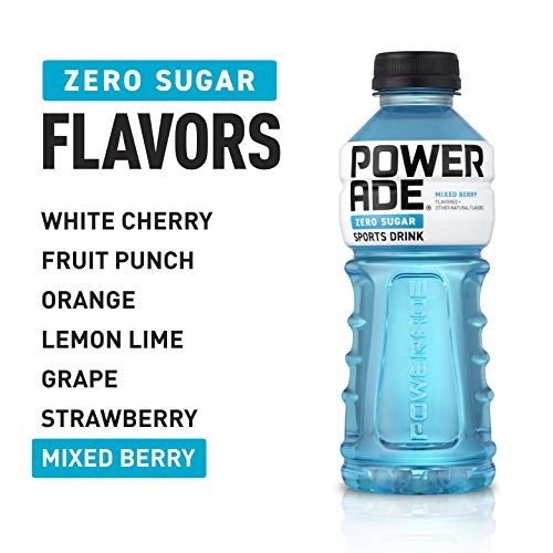 POWERADE ZERO Mixed Berry, 20 fl oz, 8 Pack