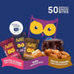 AWAKE - Caffeinated Chocolate Bites - Dark Chocolate Variety Pack (3 Flavors)  50 Bites - Dark  Salted Almond  & Salted Caramel - 50mg Caffeine - Coffee Alternative - Fairtrade  Gluten Free - 0.48oz