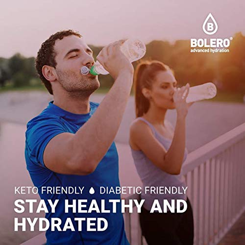 Bolero- Sugar Free Drink Mix Packets Red Grape Fruit Flavors | Powdered Flavored Water Packets | 12 Large Sachet On The Go Packets