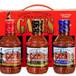 Gates Bar-B-Q Sauce 3-Bottle Set Gift Pack - Gates Barbecue Original Classic Sauce, Sweet & Mild BBQ Sauce, Extra Hot Barbeque S