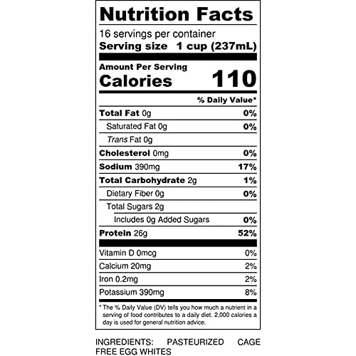 MuscleEgg Liquid Egg Whites - Cage-Free, 128 Fl Oz (Pack of 2)