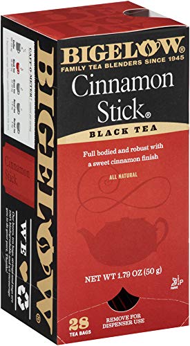 Bigelow Cinnamon Stick Black Tea Bags 28-Count Boxes (Pack Of 6) Cinnamon Flavored Black Tea Naturally & Artificially Flavored