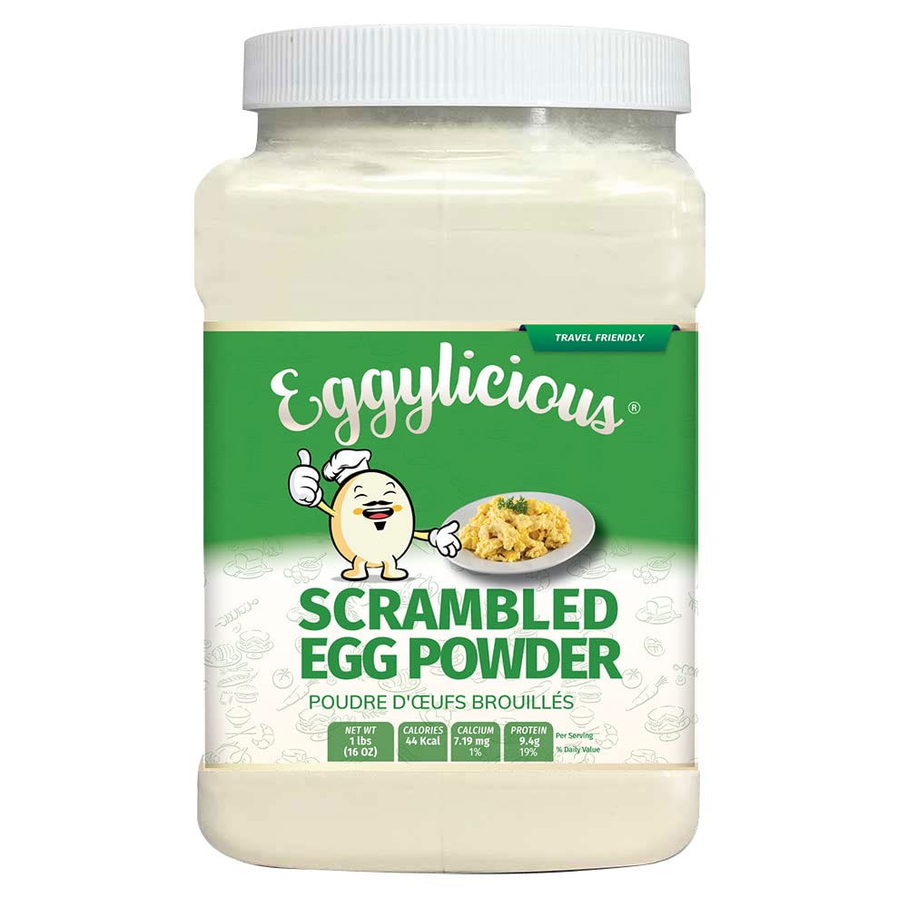 Eggylicious Egg Scramble Mix – Protein Packed, Preservative Free – 1 lb Jar