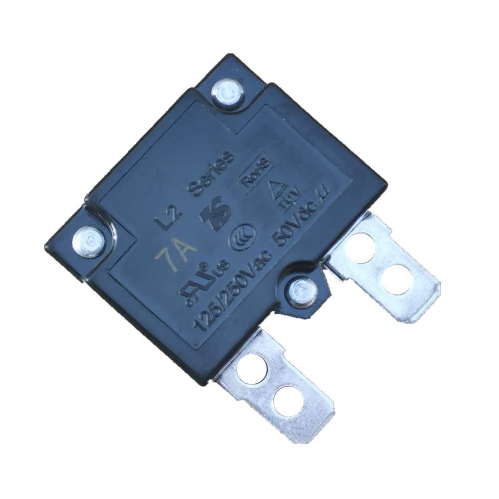 Jiaruixin 2Pcs 7A 125250Vac 50Vdc Automatic Reset Relay Fuse Therma Switch Circuit Breaker Current Overload Protector Children R