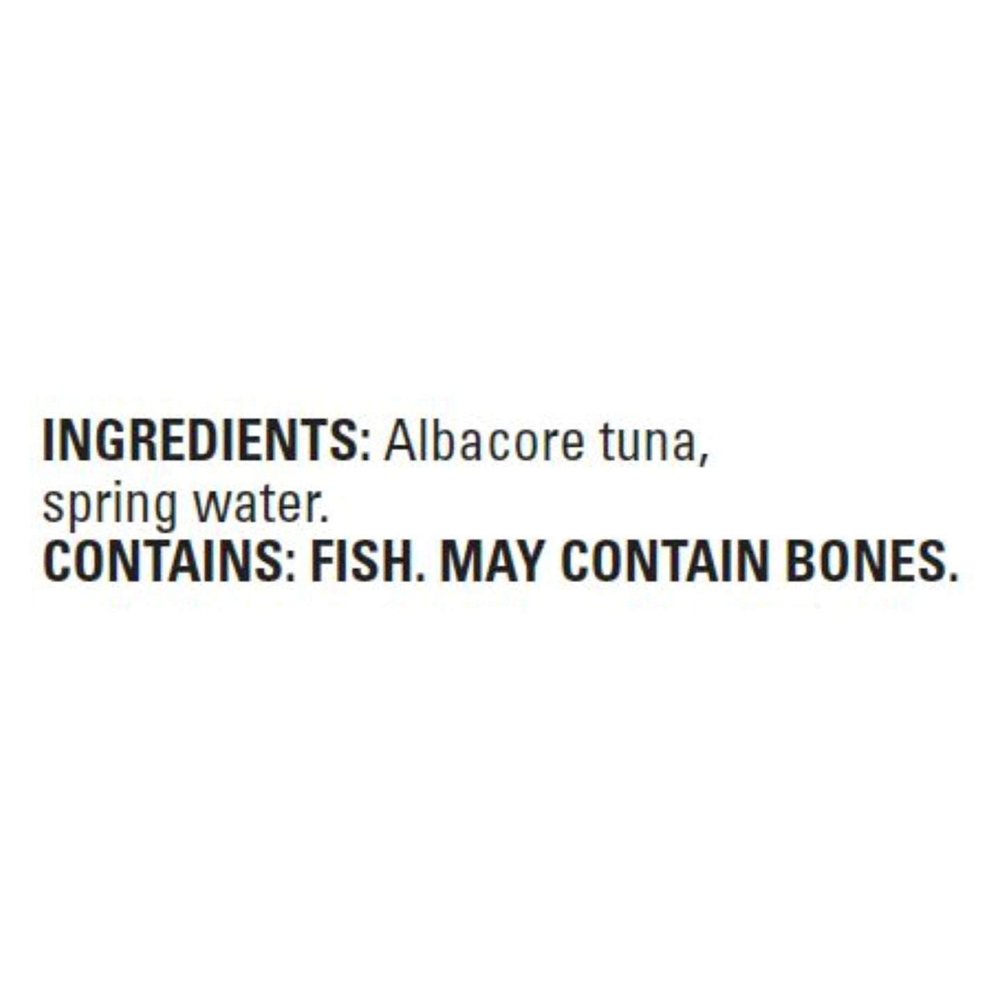 Natural Sea No Salt Solid White Albacore Tuna, 3 Ounce - 12 Per Case.12