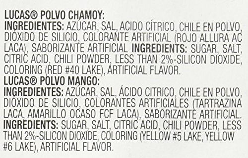 Lucas Chamoy / Mango 12 Chamoy & 12 Mango Flavored Powder 24