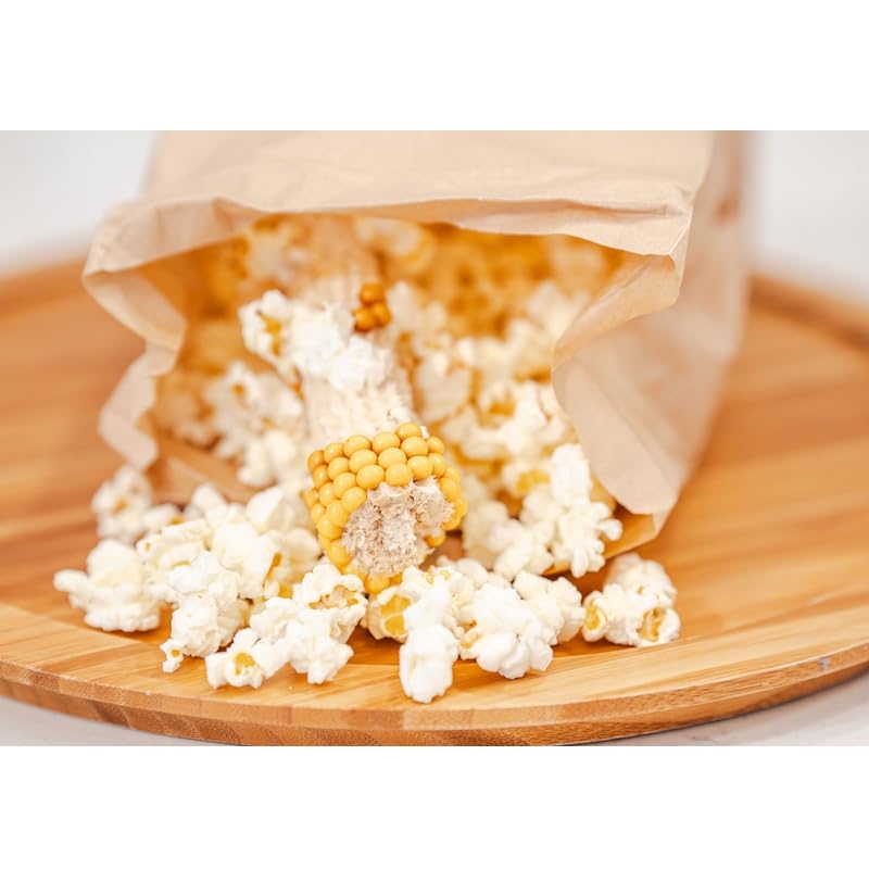 Microwave Popcorn On The Cob (10 Count), Poppin' Cobs Popcorn, 10 Individually Wrapped Popcorn Cobs W/Bags, Gluten Free And Non-