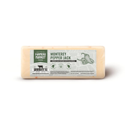 Farmers Market, Gluten Free, Keto, Paleo, Low Sodium, Zero Sugar, Wisconsin Cheese Gift Sets, 1-Pack, Monterey Pepper Jack