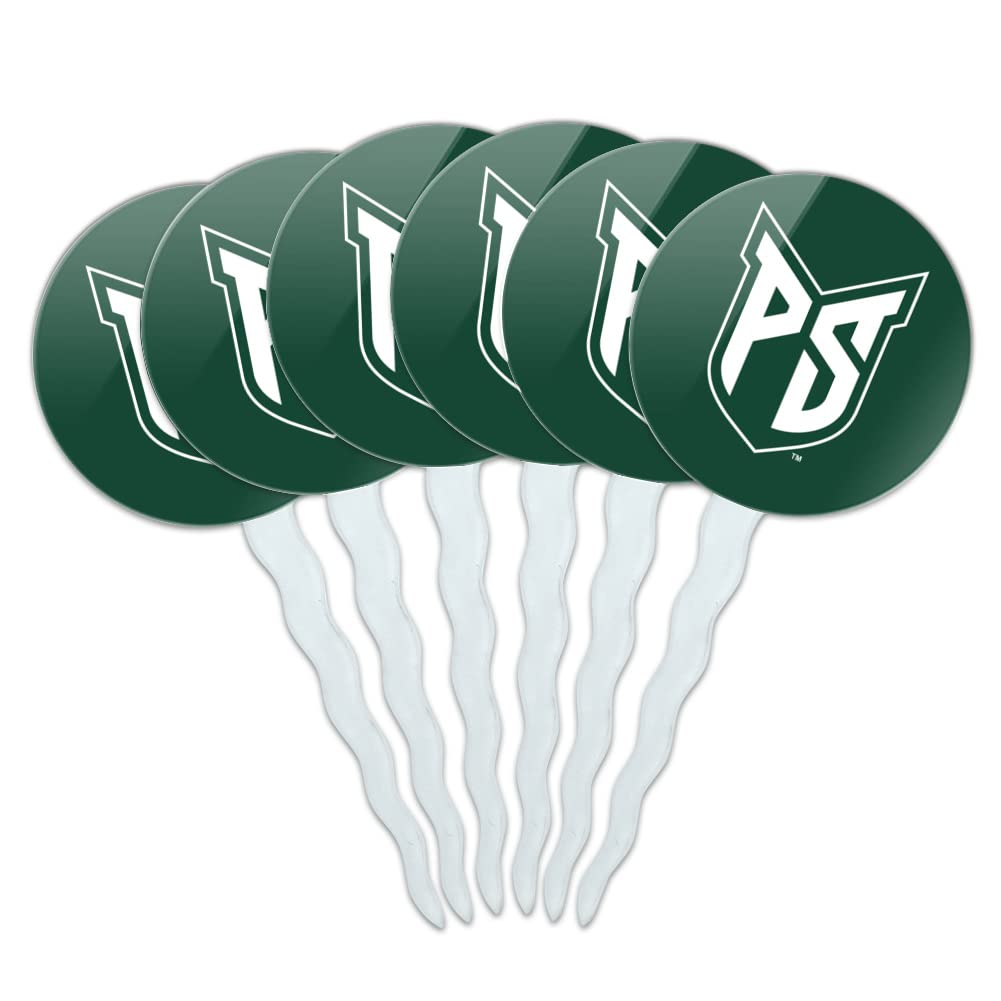 Portland State University Primary Logo Cupcake Picks Toppers Decoration Set of 6