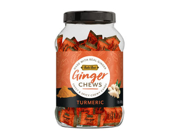 Bali'S Best Ginger Chews - Soothing Turmeric Flavor (1Lb Jar) 100% Real Ginger & Natural Flavors, Sweet Spicy Chewy Ginger Candi