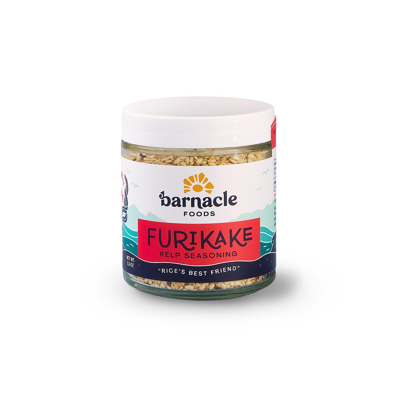 Barnacle Foods Furikake Kelp Seasoning, Japanese Inspired Seaweed Seasoning, 2.5 oz, Perfect for Rice, Seafood, Meats, Salads, Popcorn