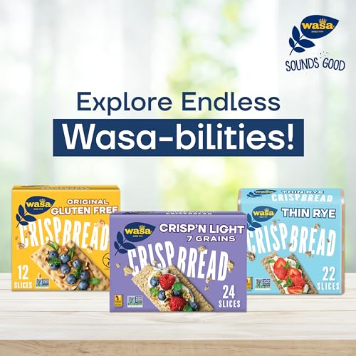 Wasa Flatbread Thins Variety Pack (Pack Of 4), Rosemary & Sea Salt And Sesame & Sea Salt,  Ers, Non-Gmo Ingredients