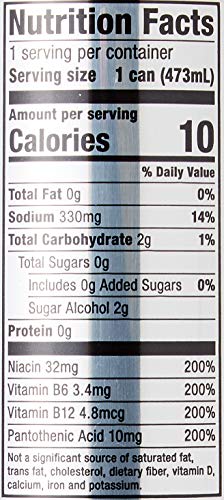 large online retailer Brand - Solimo Red Energy Drink  Sugar-Free  Vegan  Low-Calorie  16 fl oz (Pack of 12)