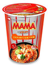 Mama Noodles Shrimp Tom Yum Instant Cup Of Noodles W/Delicious Thai Flavors, Hot & Spicy Noodles With Shrimp Tom Yum Soup Base,