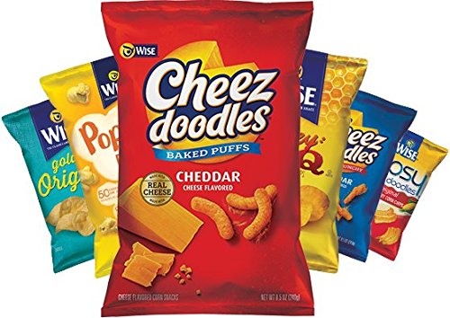 Wise Snacks Grab And Snack Chips Original Mix Variety Bulk Snack For Fun And Tasty Snacking 0.75 Ounce, 50 Count Gluten Free, 0G