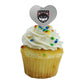 GRAPHICS & MORE Cupcake Picks Set of 6, Acrylic, Western Oregon University Design