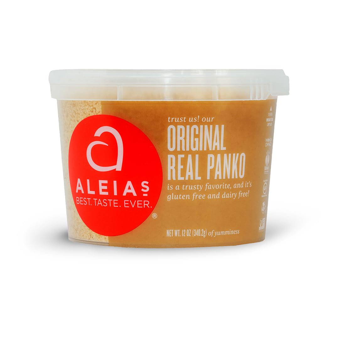ALEIA'S BEST. TASTE. EVER. Panko Original - 12 oz / 1 Pack - Authentic Taste, Crunchy Breading for Gluten Free Recipes, Certifie