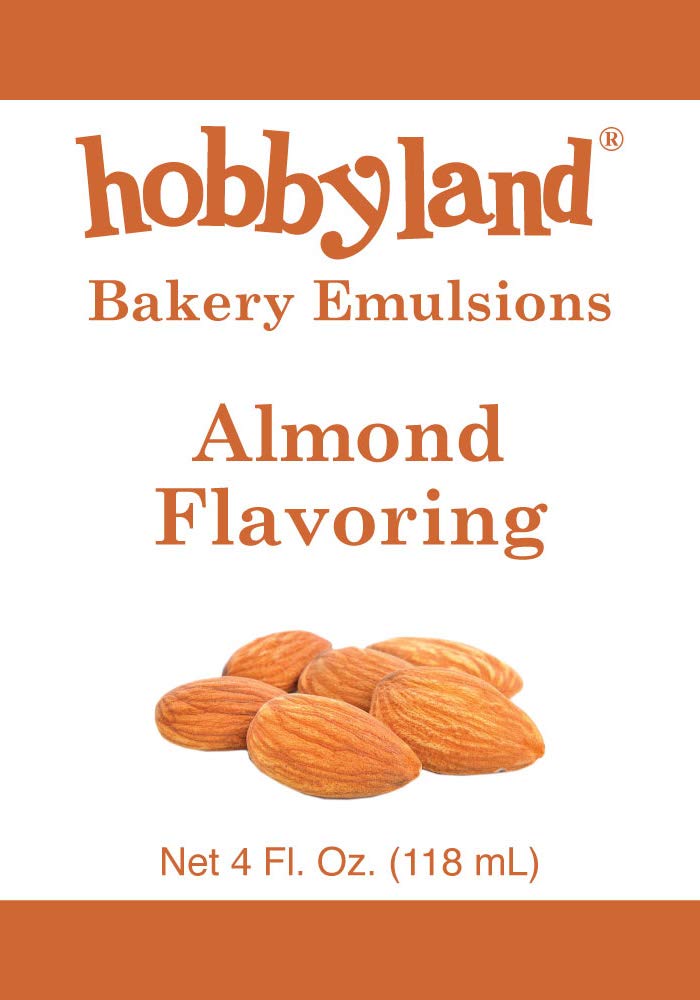 Hobbyland Bakery Emulsions Almond Flavoring, 4 fl oz, Small Batch Baking Emulsion