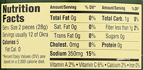 Talk O' Texas Okra Pickles, Mild, 16-Ounce Jars (Pack Of 12)